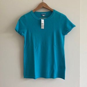 Blue Cashmere T Shirt - NWT!